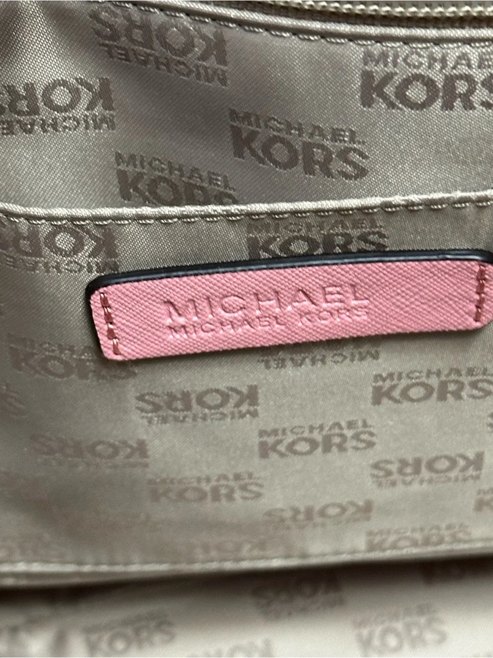 Michael Kors Hamilton Pink Floral Blossom East West Leather Satchel